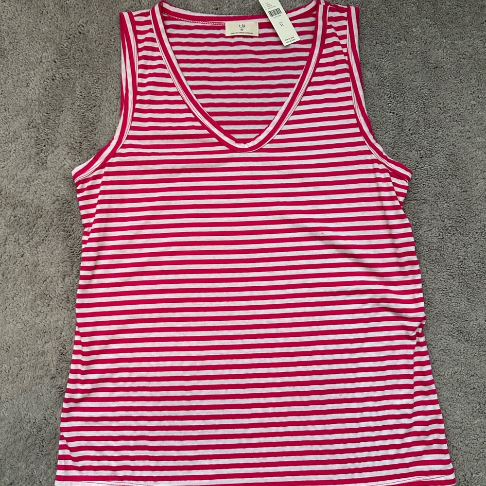 Women's Striped Pink Top